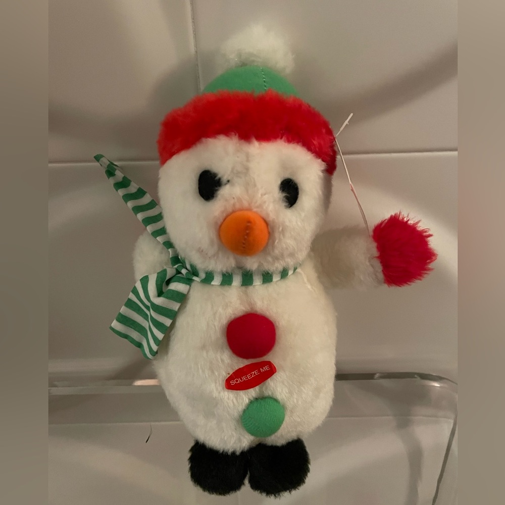 Zanies Singing Snowman Dog Toy New with Tags